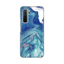 Silikonska futrola print za Huawei P40 Lite Blue Marble.