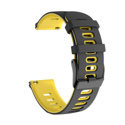 Narukvica double za smart watch Samsung 4, 5 22mm crno zuta.