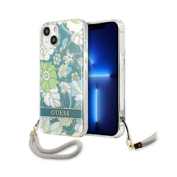 Futrola Guess Hc PC/TPU Flower Cord za iPhone 13 zelena (GUHCP13MHFLSN).