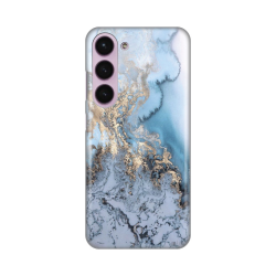 Silikonska futrola print za Samsung S916B Galaxy S23 Plus Blue Gold Marble.