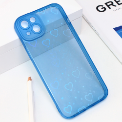 Futrola Heart Color IMD za iPhone 14 Plus plava.