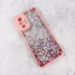 Futrola Frame Glitter za Xiaomi Redmi Note 10 Pro/Redmi Note 10 Pro Max roze.