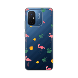 Silikonska futrola print Skin za Xiaomi Redmi 12C Flamingo.