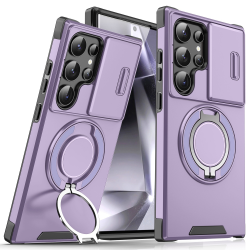 Futrola CamShield Ring stand za Samsung S928B Galaxy S24 Ultra ljubicasta.