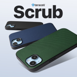 Futrola Teracell Scrub za iPhone 15 crna.