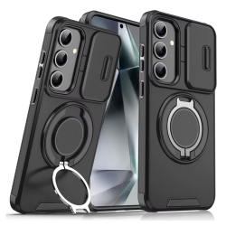 Futrola CamShield Ring stand za Samsung S931 Galaxy S25 crna.