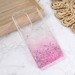 Silikonska futrola Glitter za Huawei Honor 200 roze.