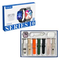 Smart watch WISME-X15 srebrni i bluetooth slusalice set (7 narukvica) (MS).