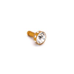 Kapica Handsfree slušalice 3,5 mm charm velika zlatna.