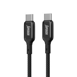 USB data kabl Superior SU-K105 Cink 60W 3A Type C na Type C 1m crni (MS).