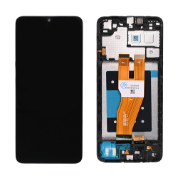 LCD Displej / ekran za Samsung A055 Galaxy A05 + touchscreen + frame Black FULL ORG-SP.