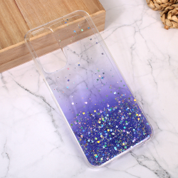 Silikonska futrola Glitter za Samsung A256 Galaxy A25 5G ljubicasta.