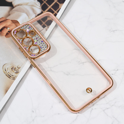 Futrola Cirkon Camera za Samsung S936 Galaxy S25 Plus roze.