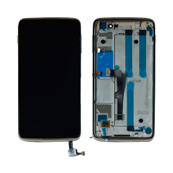 LCD Displej / ekran za Alcatel idol 4/OT-6055+touch screen crni+frame zlatni.