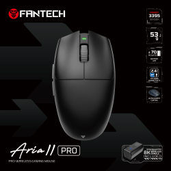 Mis Wireless Gaming Fantech XD7V2P Aria II PRO crni.