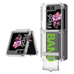 Futrola providna STRAP za Samsung F741B Galaxy Z Flip 6 5G zelena (GKK case) (MS).