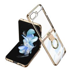 Futrola RING LINES za Samsung F731B Galaxy Z Flip 5 5G zlatna (GKK case) (MS).