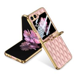 Futrola RHOMBUS za Samsung F741B Galaxy Z Flip 6 5G roze (GKK case) (MS).
