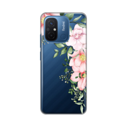 Silikonska futrola print Skin za Xiaomi Redmi 12C Gentle Rose Pattern.