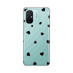 Silikonska futrola print Skin za Xiaomi Redmi 12C Hearts.