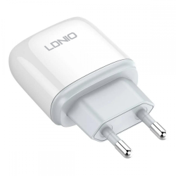 Kucni punjac LDNIO A1209Q QC3.0, 18W sa Type C kablom beli.