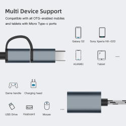 Kabl OTG type C micro USB na USB Z 3.0.