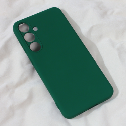 Futrola Teracell Soft Velvet za Samsung S926B Galaxy S24 Plus tamno zelena.