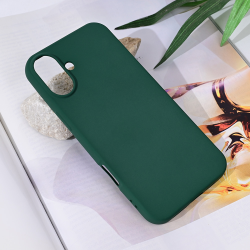 Futrola Teracell Soft Velvet za iPhone 16 Plus 6.7 tamno zelena.