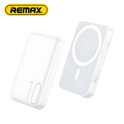 Power Bank baterija prenosiva baterija Magsafe REMAX Usion Series RPP-65 PD 20W + QC 15W Fast Charging 10000mAh beli.