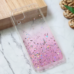 Silikonska futrola Glitter za Huawei P40 Lite roze.