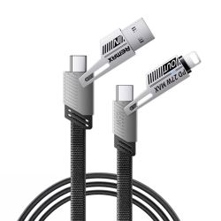 Data kabl REMAX RC-C189 65W Zinc Alloy Braided 4-in-1 Fast Charging, 1m.