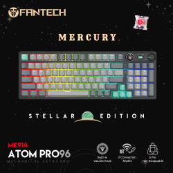 Tastatura Mehanicka Gaming Fantech MK914 RGB Atom PRO96 Wireless Mercury (red switch).