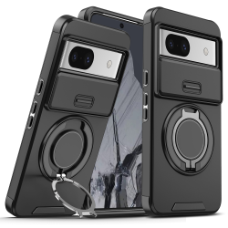 Futrola CamShield Ring stand za Google Pixel 8A crna.