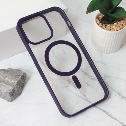 Futrola Magsafe Frame Color za iPhone 15 Pro Max 6.7 ljubicasta.
