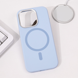 Futrola Magsafe Pure Plus za iPhone 15 Pro 6.1 svetlo plava.