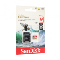 Memorijska kartica SanDisk SDHC 32GB Extreme micro 100MB/s V30 UHS-I U3+ SD adaperom.