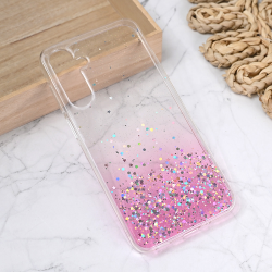 Silikonska futrola Glitter za Samsung A165B Galaxy A16 5G roze.