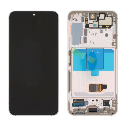 LCD Displej / ekran za Samsung S901B/Galaxy S22 5G + touchscreen + frame Violet Service Pack ORG/GH82-27520F.