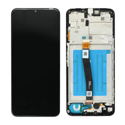 LCD Displej / ekran za Samsung A226 Galaxy A22 5G (GH81-20694A) + touchscreen + frame Black FULL ORG-SP.