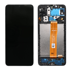 LCD Displej / ekran za Samsung A125 Galaxy A12 Nacho (GH82-26486A) + touchscreen + frame Black FULL ORG-SP.