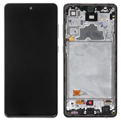 LCD Displej / ekran za Samsung A725 Galaxy A72 4G + touchscreen + frame Black OLED.