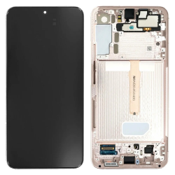 LCD Displej / ekran za Samsung S906/Galaxy S22 Plus 5G + touchscreen + frame Pink Gold Service Pack ORG/GH82-27501D.