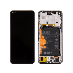 LCD Displej / ekran za Huawei Honor 50 Lite + touchscreen + baterija + frame Black Service Pack ORG/02354FMV.