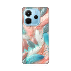 Silikonska futrola print za Xiaomi Redmi Note 14 4G Pastel Feathers.