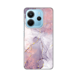 Silikonska futrola print za Xiaomi Redmi Note 14 4G Pink Marble.