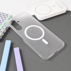 Futrola Magsafe mat PC za Samsung A266 Galaxy A26 5G bela.