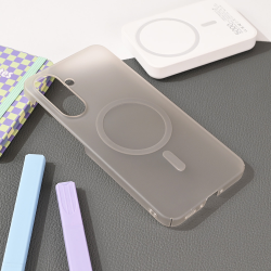 Futrola Magsafe mat PC za Samsung A366 Galaxy A36 5G siva.