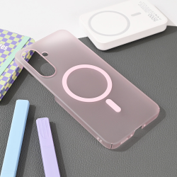 Futrola Magsafe mat PC za Samsung A366 Galaxy A36 5G roze.