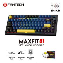 Tastatura Mehanicka Gaming Fantech MK910 RGB Vibe Maxfit 81 Grand Cobalt Wireless (Yellow switch).