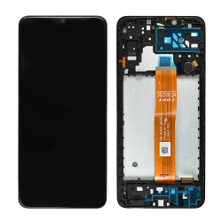 LCD Displej / ekran za Samsung A047/Galaxy A04s (GH82-29805A) + touchscreen + frame Black FULL ORG-SP.
